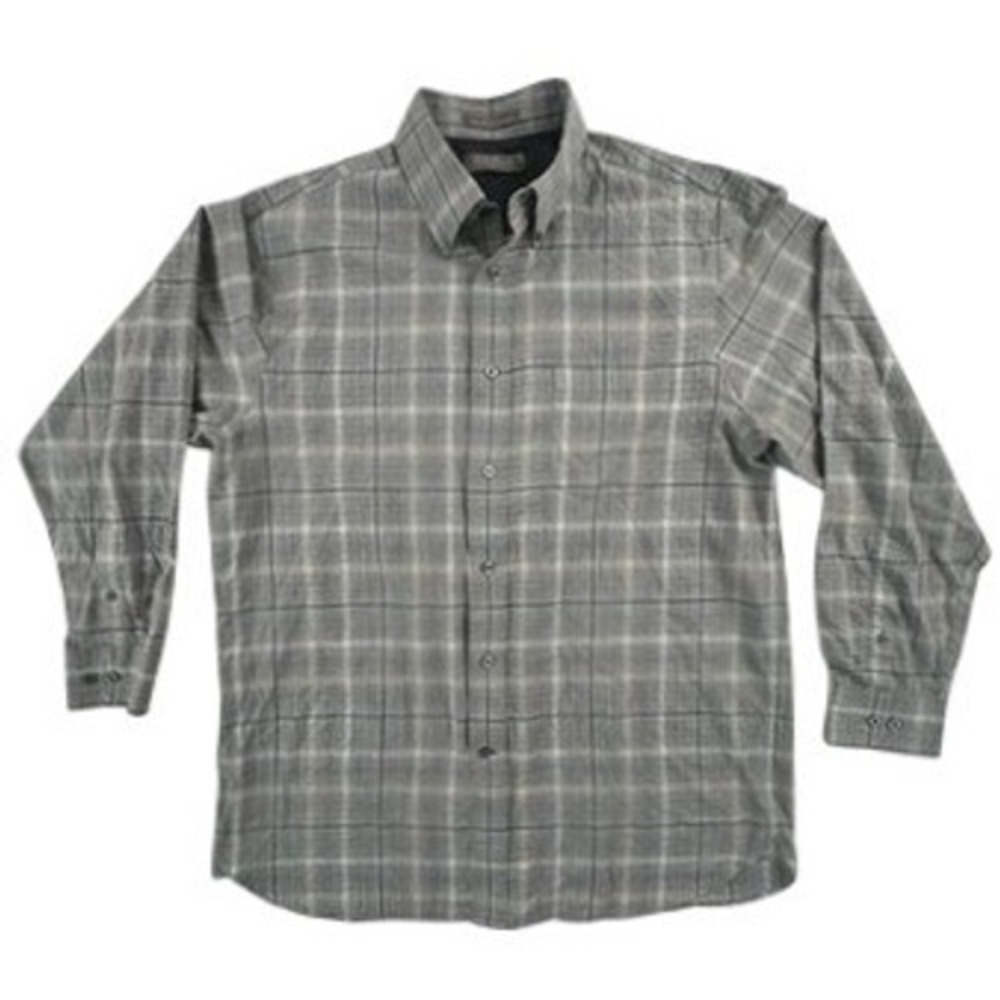 Daniel Cremieux‎ Mens L Button Down Shirt Gray Plaid Cotton Signature Collection